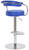Deluxe Zenith Bar Stool Blue
