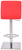 Deluxe Aldo Bar Stool Red Square Base