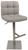 Deluxe Allegro Bar Stool Grey Square Base
