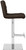 Deluxe Luscious Bar Stool Brown Square Base