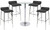 Baceno Fixed Height Bar Stool and Como Table Package