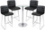Luscious Fixed Height Curved Bar Stool and Como Table Package