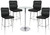 Moderno Fixed Height Bar Stool and Como Table Package