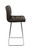 Allegro Fixed Height Curved Bar Stools Brown