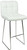 Allegro Fixed Height Curved Bar Stools White