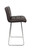 Luscious Fixed Height Curved Bar Stools Brown