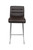 Luscious Fixed Height Curved Bar Stools Brown