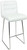 Luscious Fixed Height Curved Bar Stools White