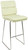 Moderno Fixed Height Curved Bar Stools Cream