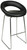Sorrento Kitchen Fixed Height Curved Bar Stools Black