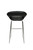 Sorrento Kitchen Fixed Height Curved Bar Stools Black