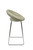 Sorrento Kitchen Fixed Height Curved Bar Stools Grey