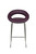 Sorrento Kitchen Fixed Height Curved Bar Stools Purple