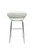 Sorrento Kitchen Fixed Height Curved Bar Stools White