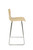 Venezia Fixed Height Curved Bar Stools Oak