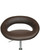 Sorrento Kitchen Chair With Wheels Brown
