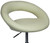 Sorrento Kitchen Chair With Wheels Cream