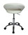 Sorrento Kitchen Chair With Wheels White