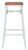 Turin White Bar Stool