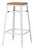 Turin White Bar Stool