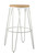 Onda White Natural Bar Stool