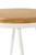 Onda White Natural Bar Stool