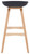 Black Equator Bar Stool