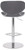 Deluxe Carcaso Bar Stool Charcoal Grey