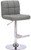 Allegro Real Leather Bar Stool Grey
