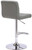 Allegro Real Leather Bar Stool Grey