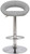 Sorrento Real Leather Bar Stool Grey