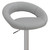 Sorrento Real Leather Bar Stool Grey