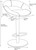 Sorrento Real Leather Bar Stool Grey