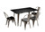 Sardinia Grey Darkwood Large Table
