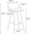 Antico Kitchen Bar Stool Sage Green