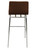Venezia Fixed Height Bar Stools Walnut