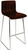 Venezia Fixed Height Curved Bar Stools Walnut