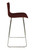 Venezia Fixed Height Curved Bar Stools Walnut