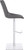 Magnifico Signature Real Leather Bar Stool Charcoal