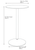 Como Poseur Table Round White Wood