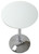 Como Poseur Table Round White Wood