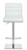 Deluxe Luscious Crescent Bar Stool White