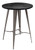 Tolix Grey Darkwood Round Bar Table