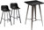 Antico Bar Stool and Tolix Square Table Package