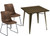 Antico Chair and Small Sardinia Table Package