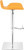 Favoloso Signature Real Leather Bar Stool Mustard