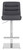 Deluxe Luscious Bar Stool Charcoal Grey