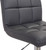 Deluxe Allegro Crescent Bar Stool Charcoal Grey
