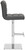 Deluxe Allegro Bar Stool Charcoal Grey