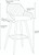 Velluto Velvet Grey Kitchen Bar Stool